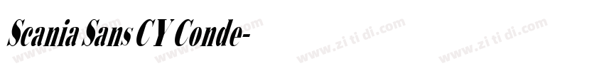 Scania Sans CY Conde字体转换 Scania Sans CY Conde字体转换